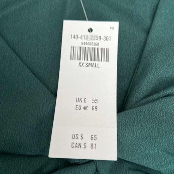 Abercrombie long sleeve twist blouse xxs NWT - Picture 6 of 6